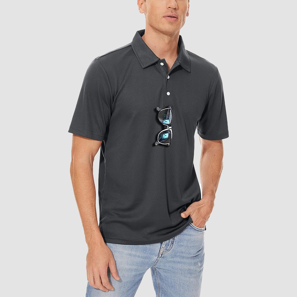 Men's Polo Quick Dry Short Sleeve Golf Polo - MAGCOMSEN