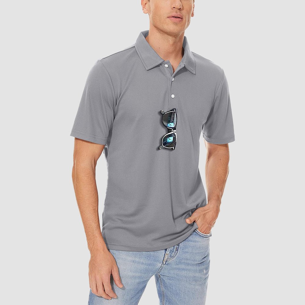 Men's Polo Quick Dry Short Sleeve Golf Polo - MAGCOMSEN