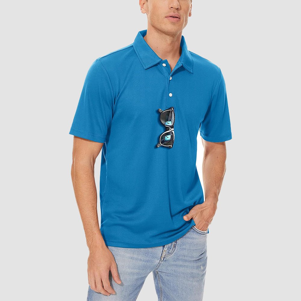 Men's Polo Quick Dry Short Sleeve Golf Polo - MAGCOMSEN