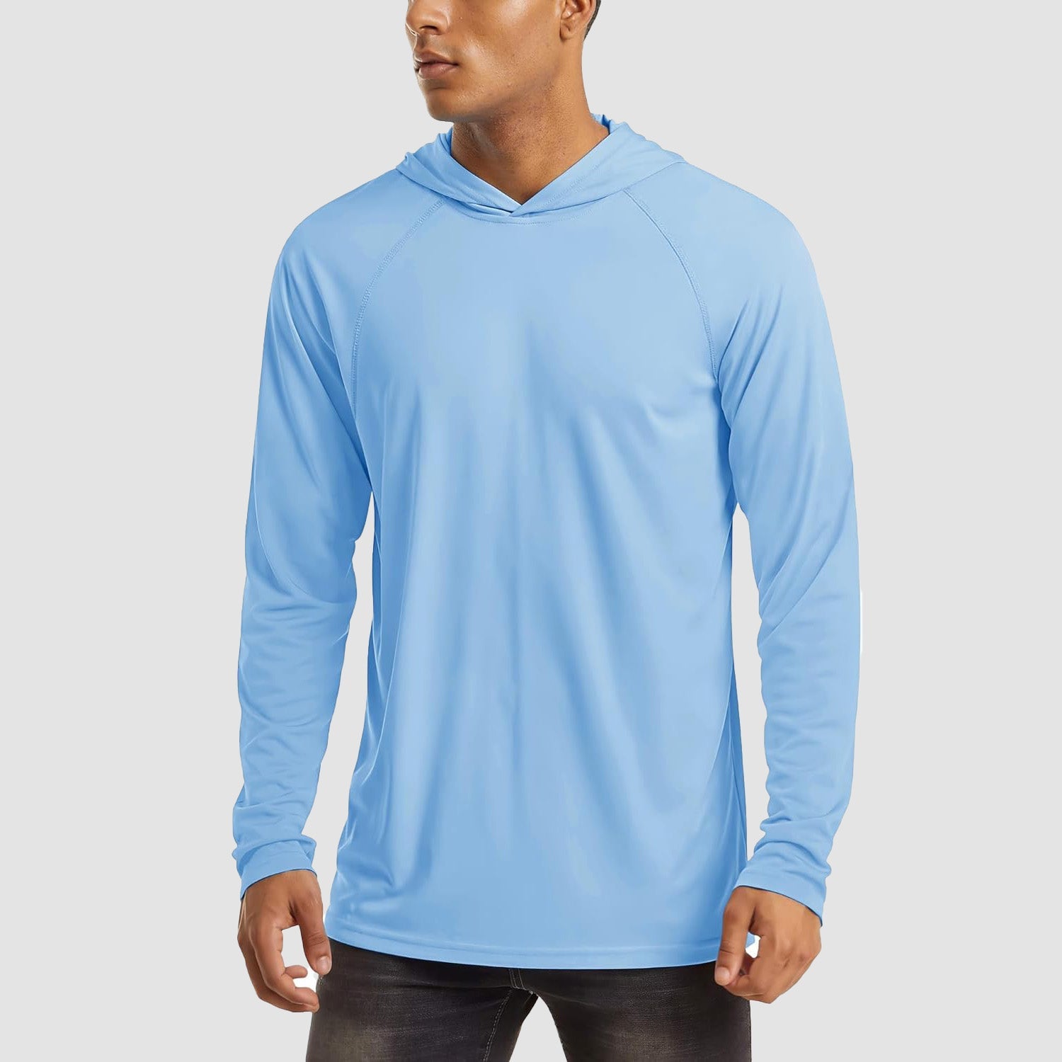 Men's UPF 50+ Hooded Fishing Shirts | Sun Protection - MAGCOMSEN #Color_Blue