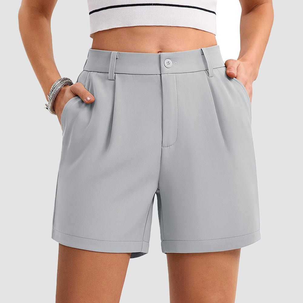 【New In】Women's Tailored Summer Shorts with Pockets - MAGCOMSEN