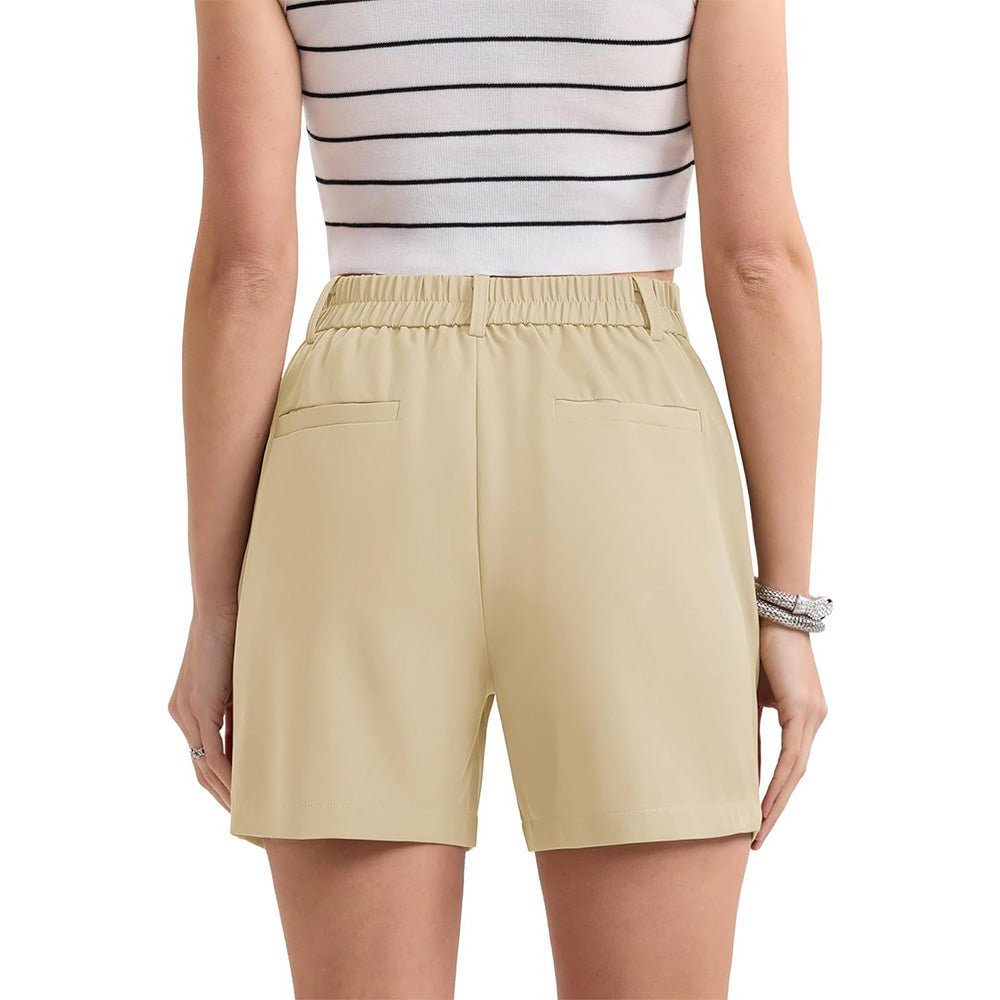 【New In】Women's Tailored Summer Shorts with Pockets - MAGCOMSEN