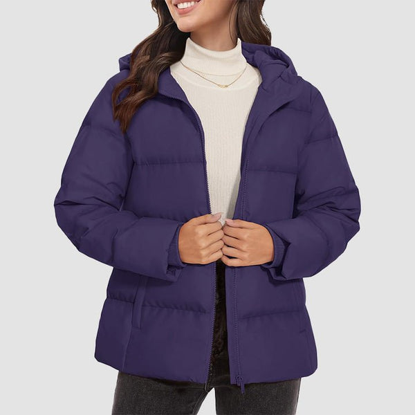 Women’s Hooded Down Jacket Lightweight Thermal Quilted Winter Coat