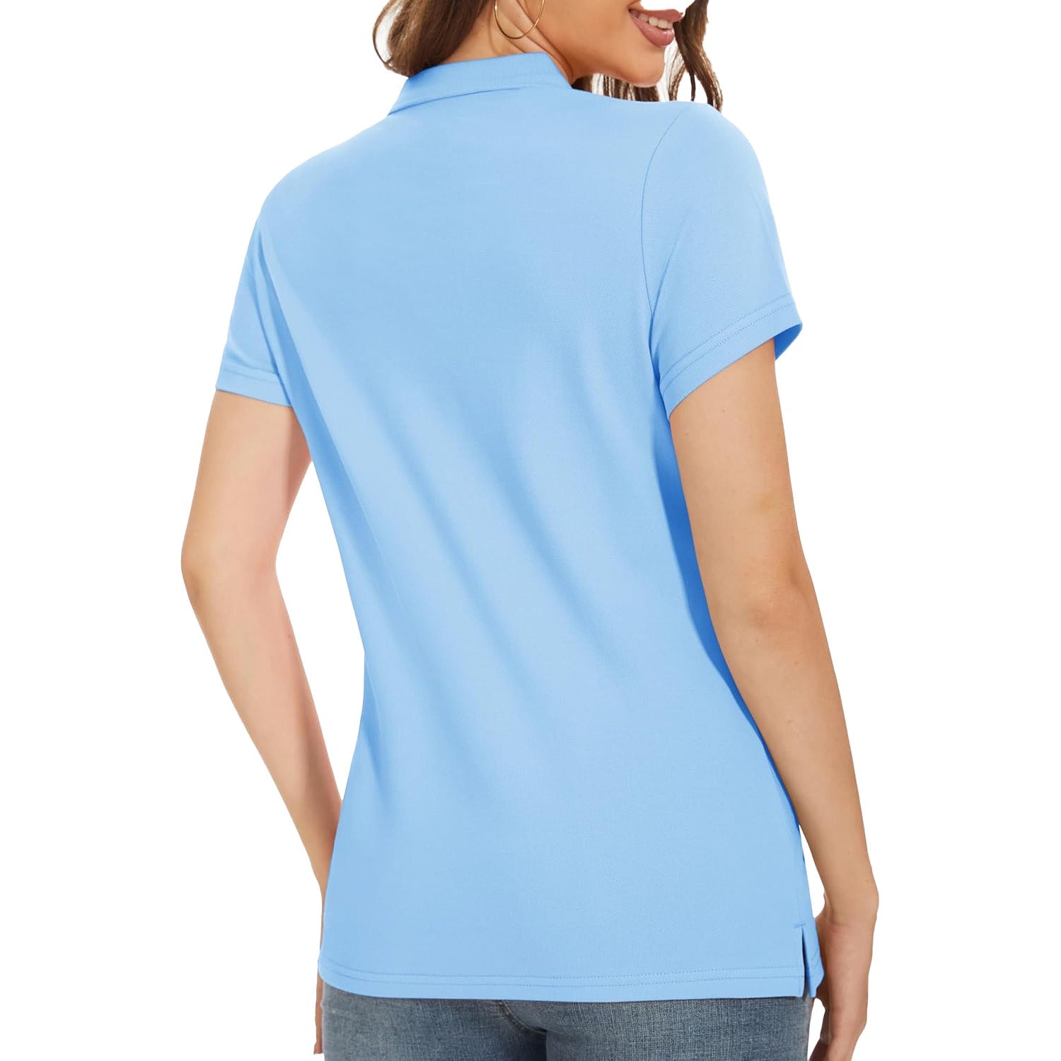 Women's Polo Shirt Cotton Summer Uniform - MAGCOMSEN