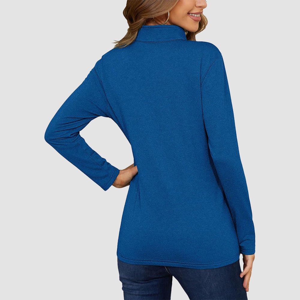 Medium Blue Women's UPF50+ Sun Shirt - Long Sleeve Quick Dry - MAGCOMSEN