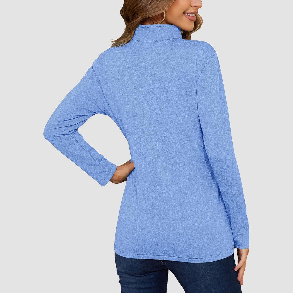 Light Blue Women's UPF50+ Sun Shirt - Long Sleeve Quick Dry - MAGCOMSEN