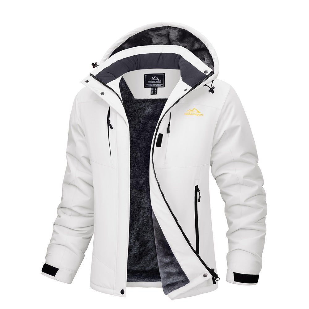 Deep Purple Women's Waterproof Ski Jacket - Warm Fleece Lined Winter Snow Coat with Hood - MAGCOMSEN