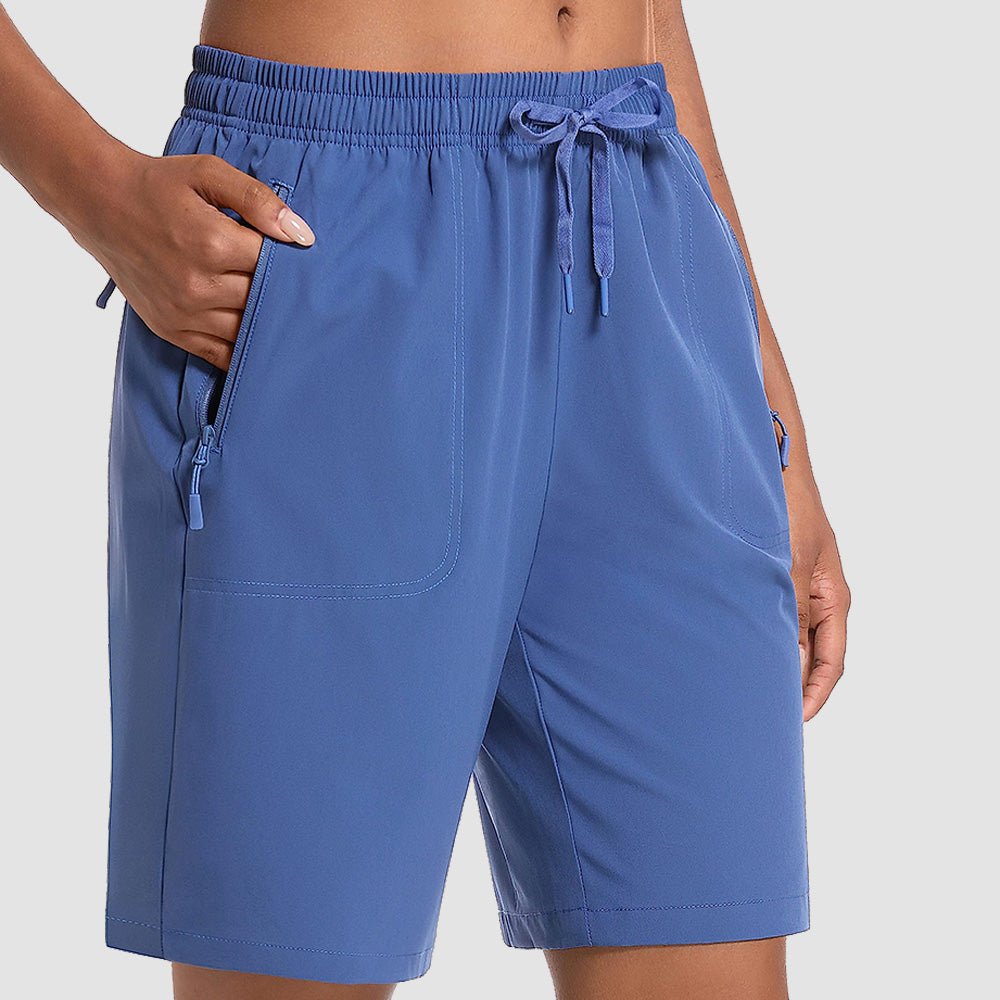 Blue Grey Women's Waterproof Sunprotection Lightweight Quick - Dry Hiking Shorts with 3 Pockets - MAGCOMSEN