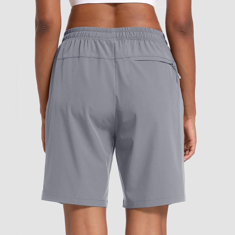 Light Grey Women's Waterproof Sunprotection Lightweight Quick - Dry Hiking Shorts with 3 Pockets - MAGCOMSEN