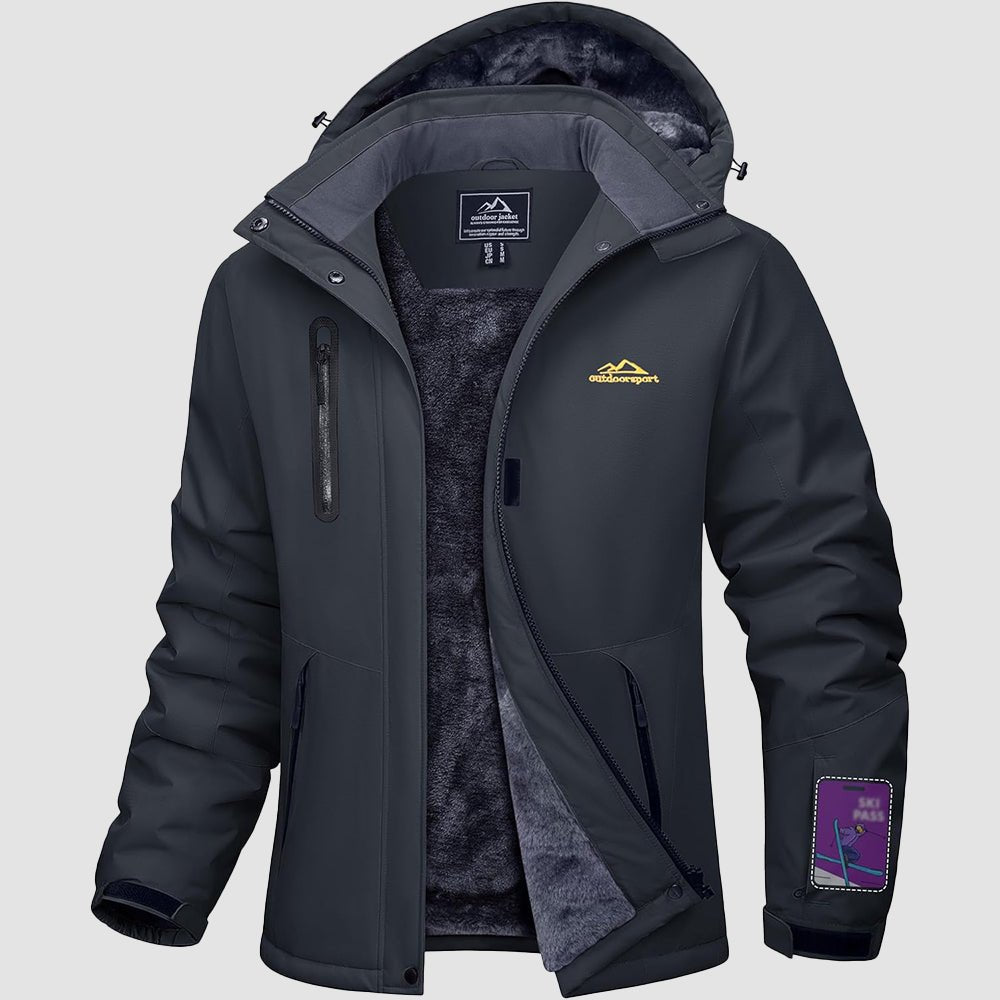 Carbon Grey Women's Windproof & Waterproof Snow Ski Winter Jacket - MAGCOMSEN