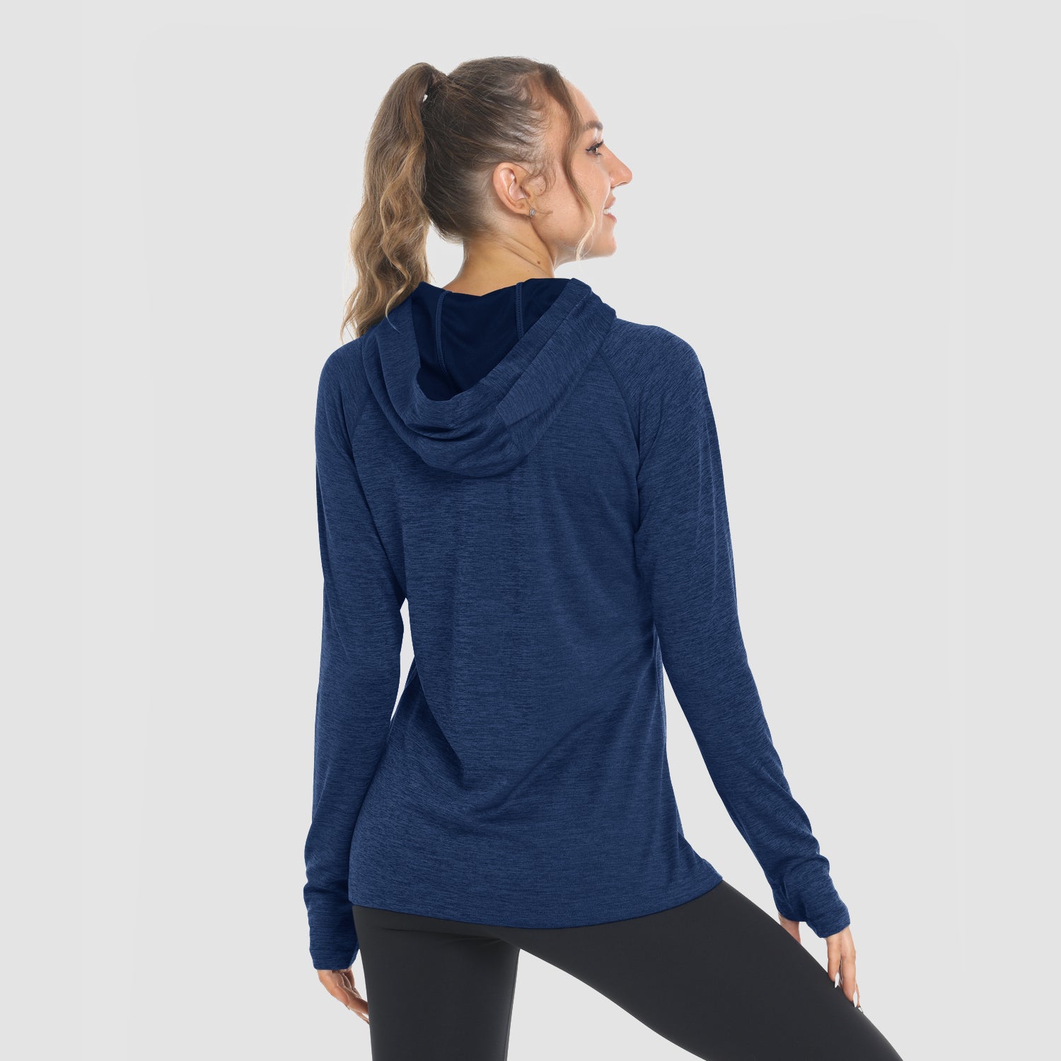 Women's Hoodie Shirts UPF 50+ Sun Protection Long Sleeve UV Shirt with Thumb Hole