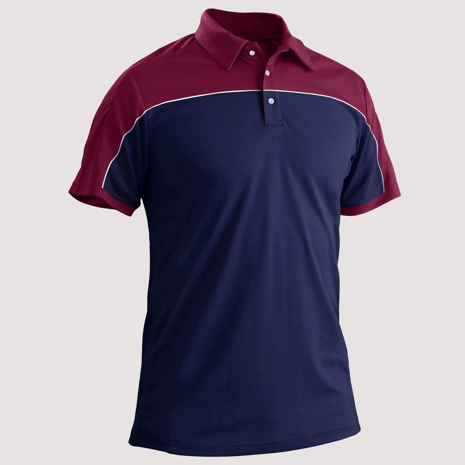Men's Outdoor Golf Polo Shirts Short Sleeve 3 Button Quick Dry Casucal Polo T-Shirts