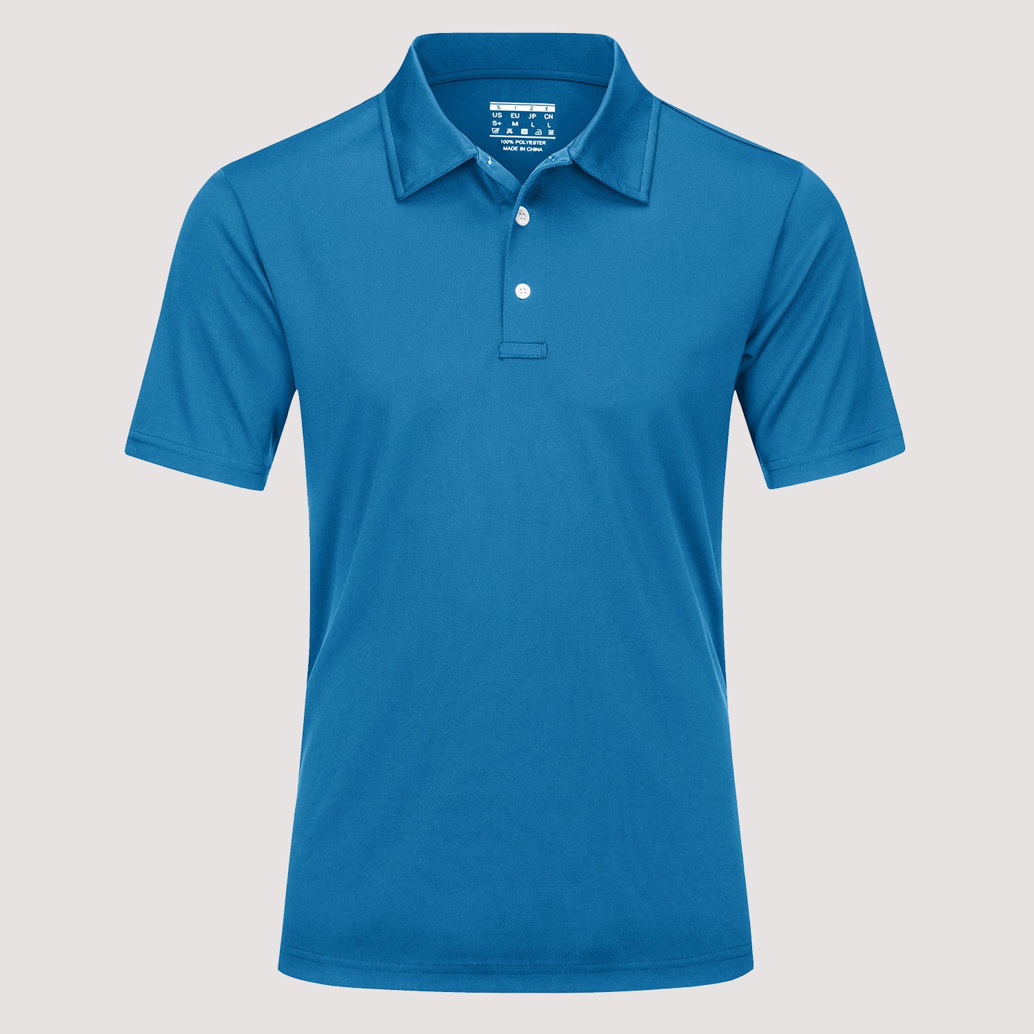 Men's 3 Buttons Casual Work  Quick Dry Short Sleeve Golf Polo Shirt