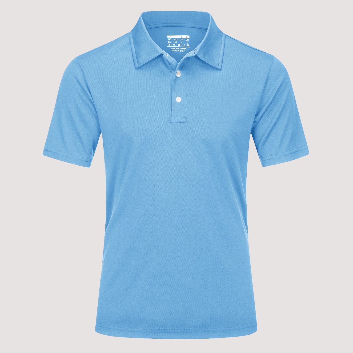 Men's 3 Buttons Casual Work  Quick Dry Short Sleeve Golf Polo Shirt