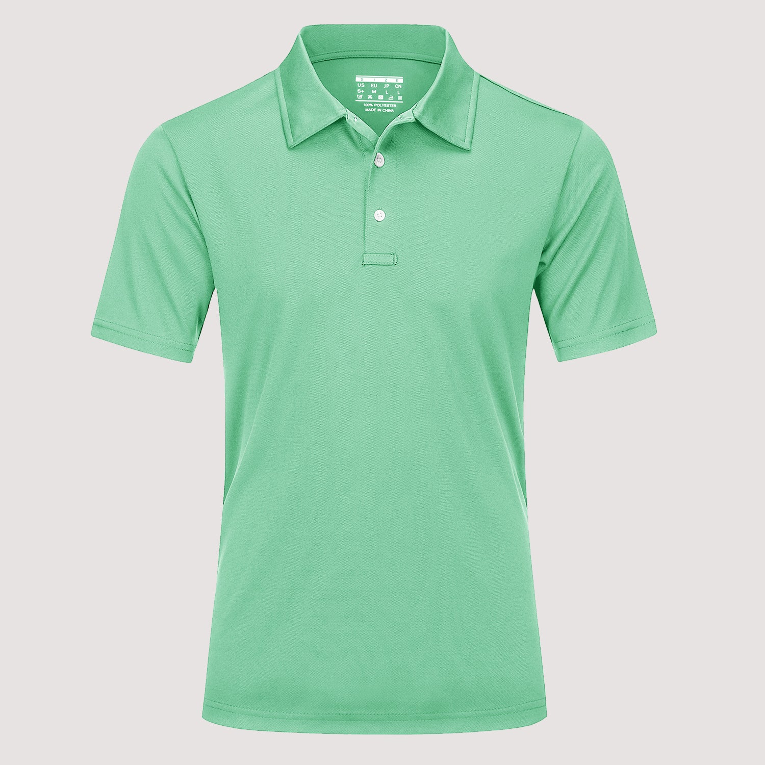 Men's 3 Buttons Casual Work  Quick Dry Short Sleeve Golf Polo Shirt