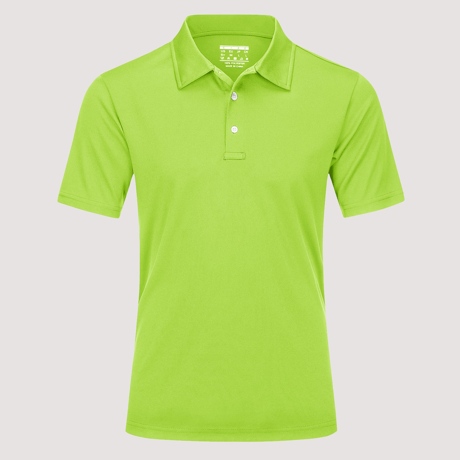Men's 3 Buttons Casual Work  Quick Dry Short Sleeve Golf Polo Shirt