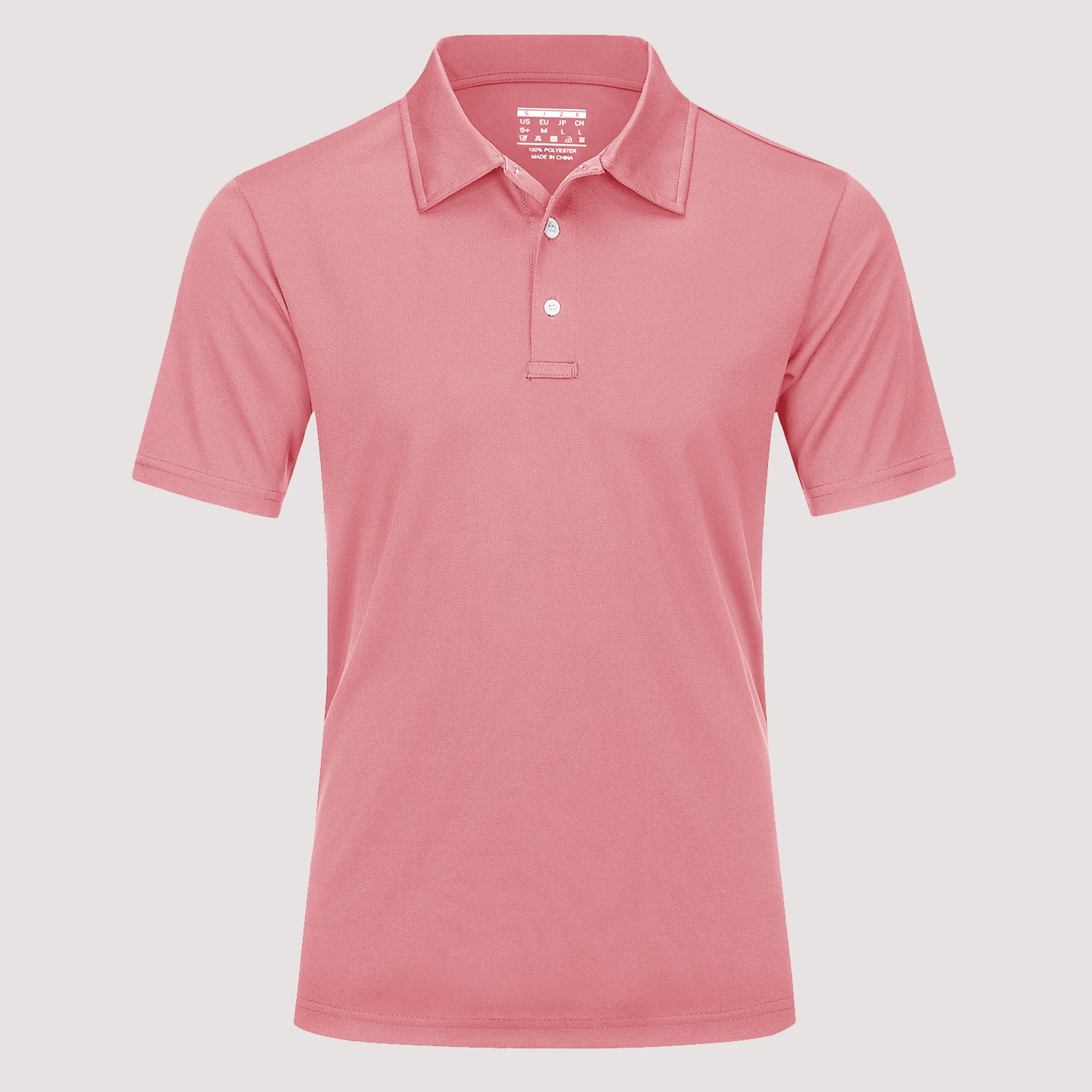 Men's 3 Buttons Casual Work  Quick Dry Short Sleeve Golf Polo Shirt