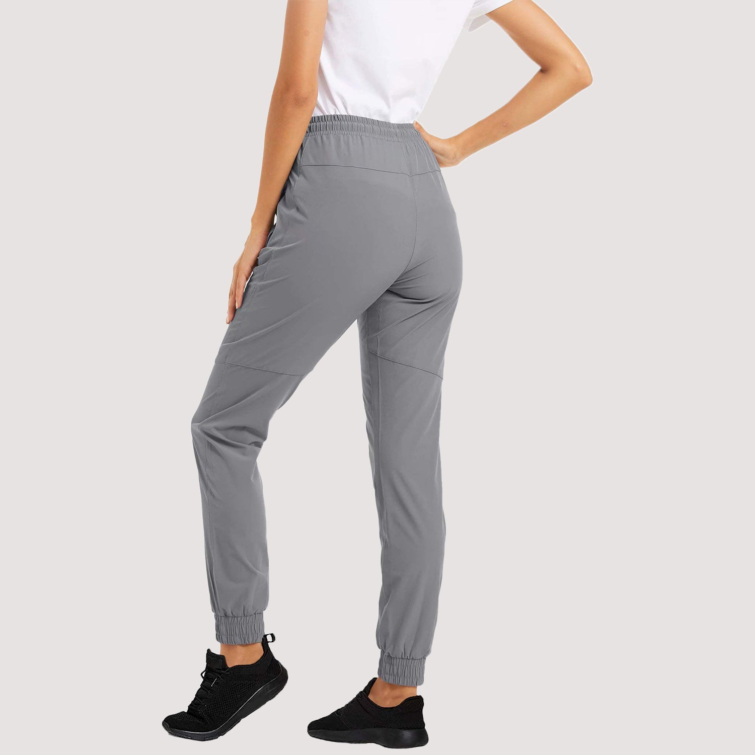 Women's Quick Dry Joggers Running Pants with 2 Zipper Pockets Sweatpants for Workout, Gym, Hiking