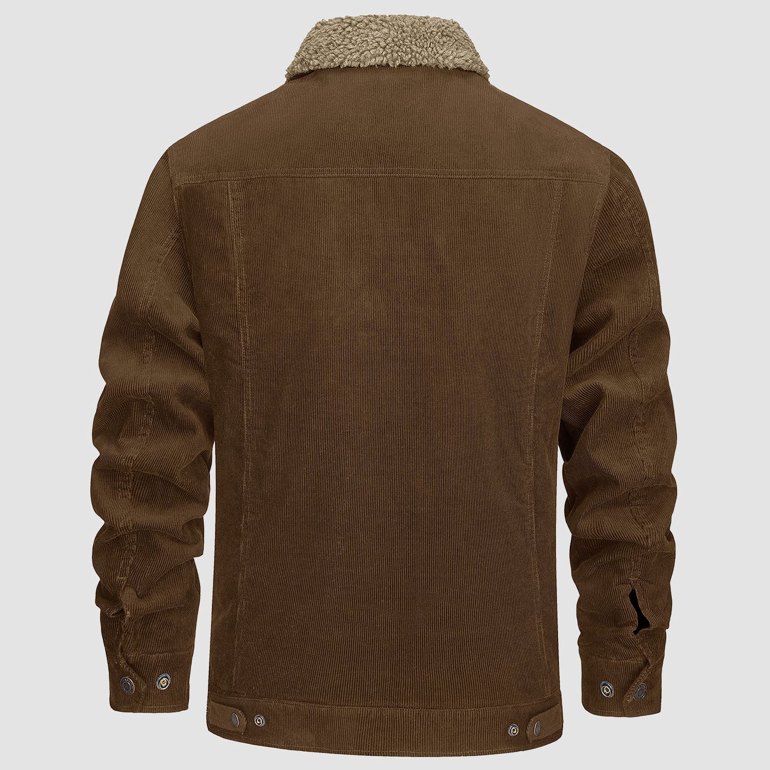Men's Corduroy Jacket Sherpa Lined Cargo Jackets - MAGCOMSEN