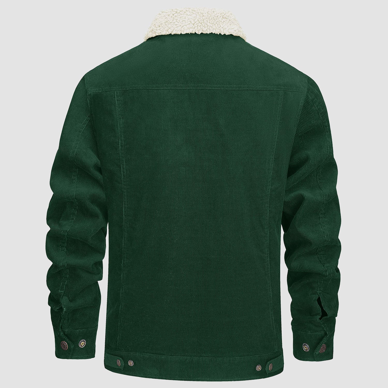 Men's Corduroy Jacket Sherpa Lined Cargo Jackets - MAGCOMSEN