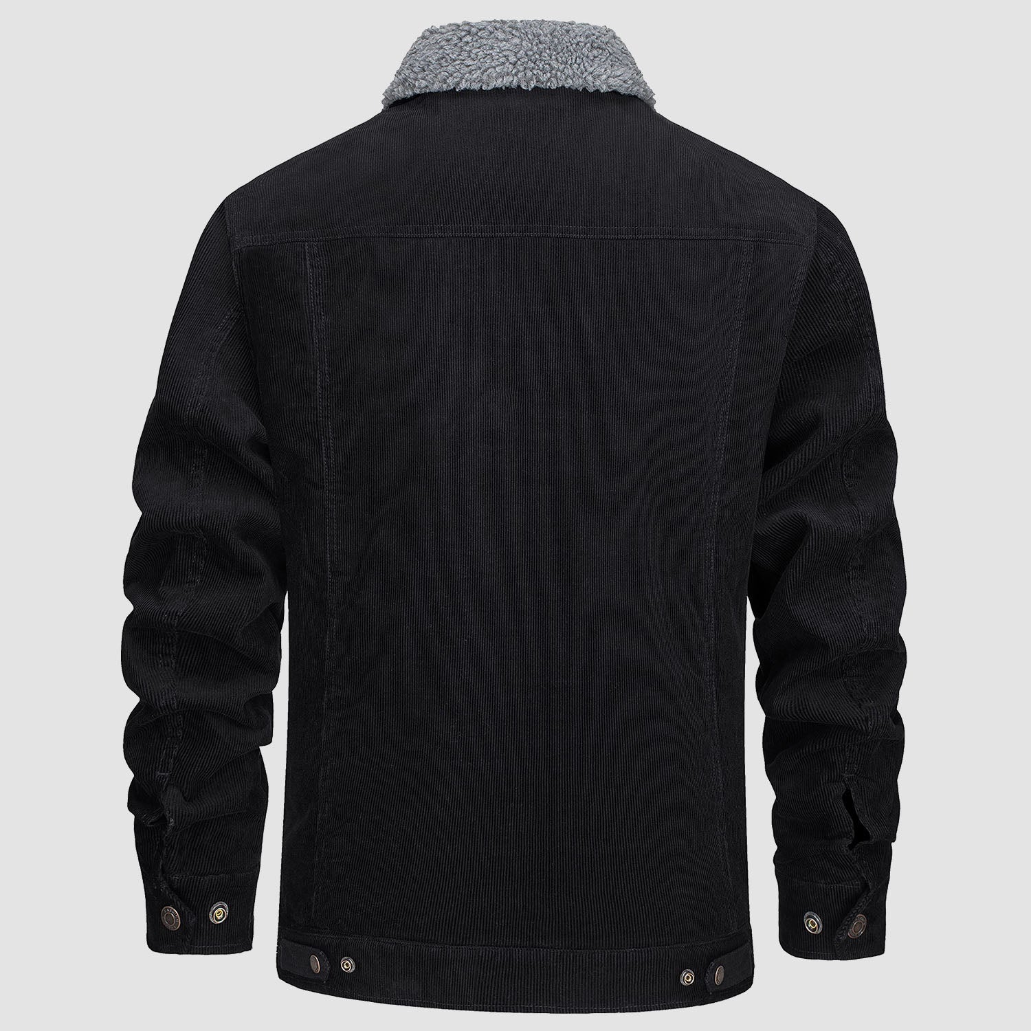 Men's Corduroy Jacket Sherpa Lined Cargo Jackets - MAGCOMSEN