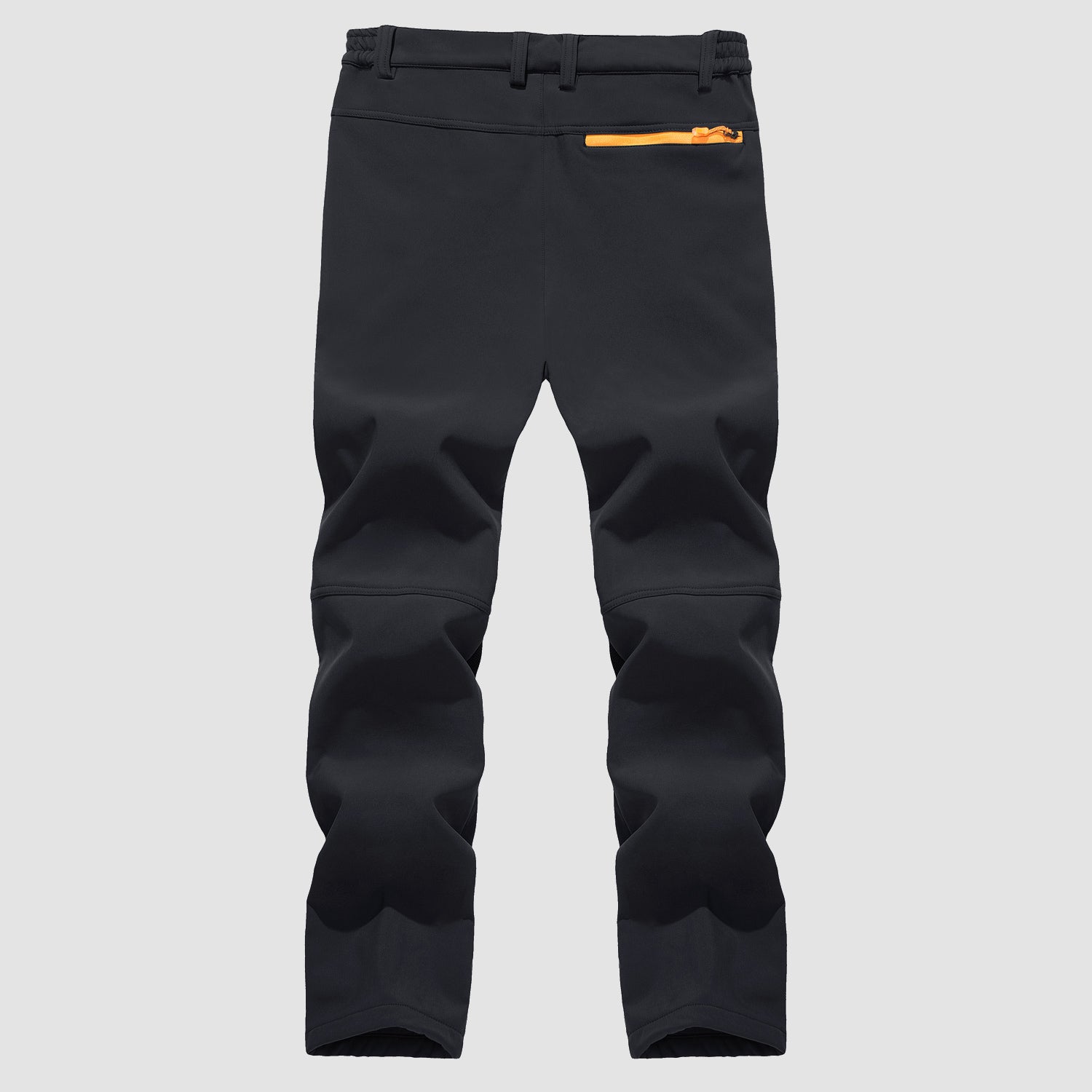 Men's Fleece Lined Softshell Pants with 4 Zipper Pockets Water Resistant Outdoor Hiking Skiing Pants