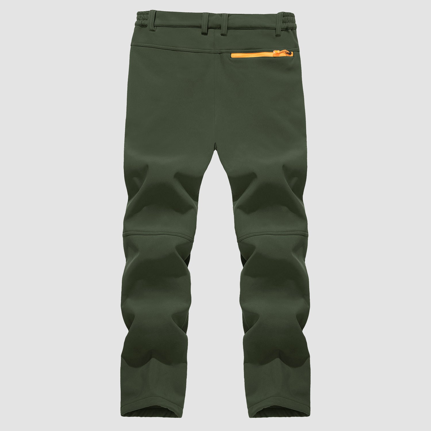 Men's Fleece Lined Softshell Pants with 4 Zipper Pockets Water Resistant Outdoor Hiking Skiing Pants