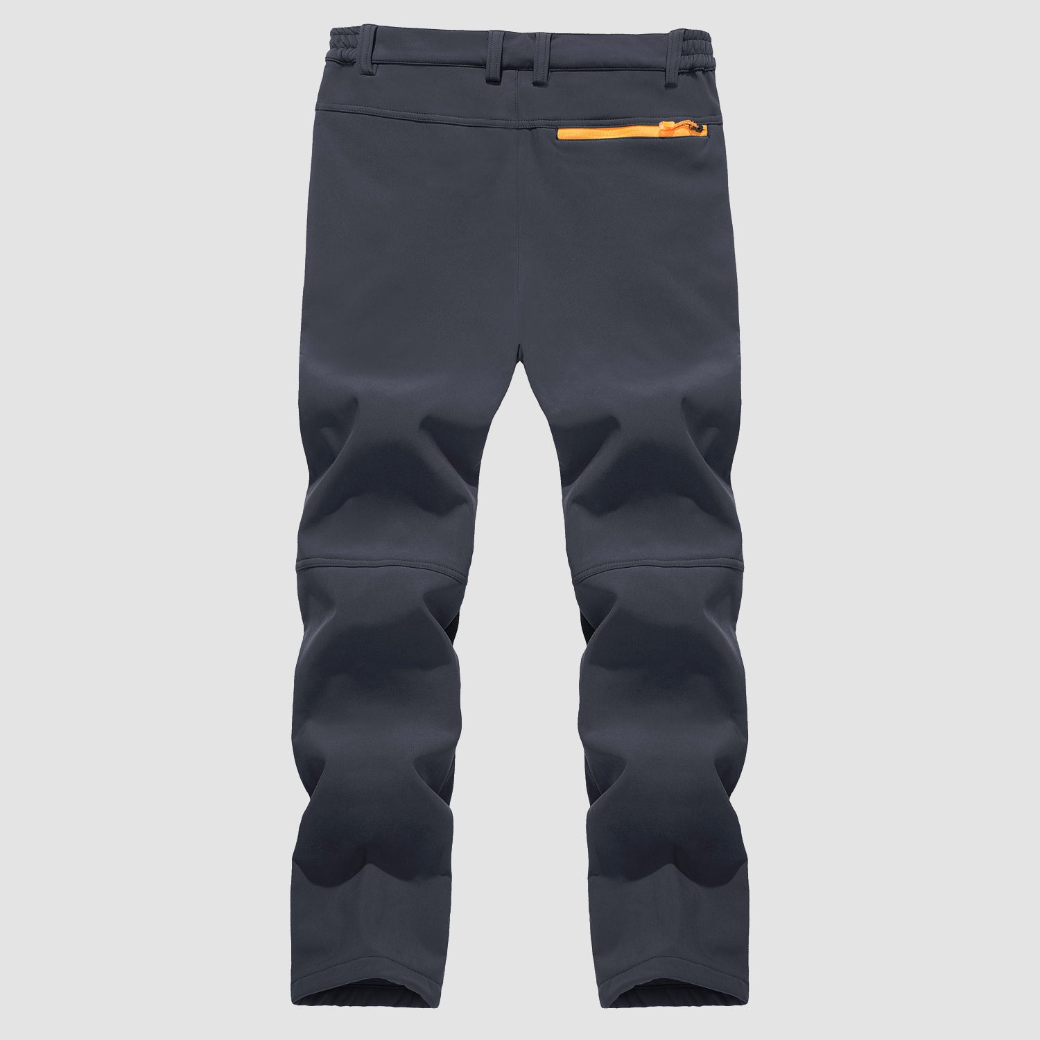 Men's Fleece Lined Softshell Pants with 4 Zipper Pockets Water Resistant Outdoor Hiking Skiing Pants