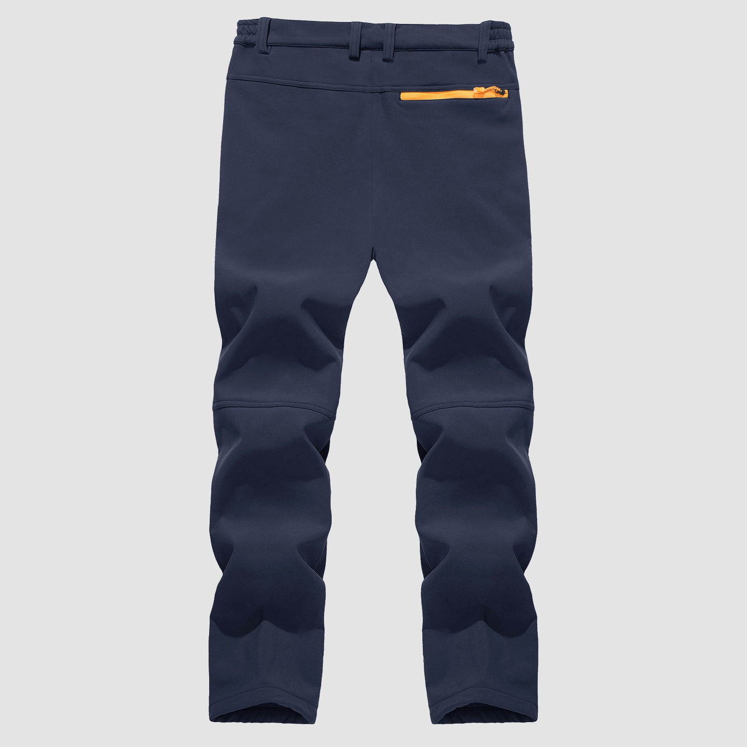 Men's Fleece Lined Softshell Pants with 4 Zipper Pockets Water Resistant Outdoor Hiking Skiing Pants