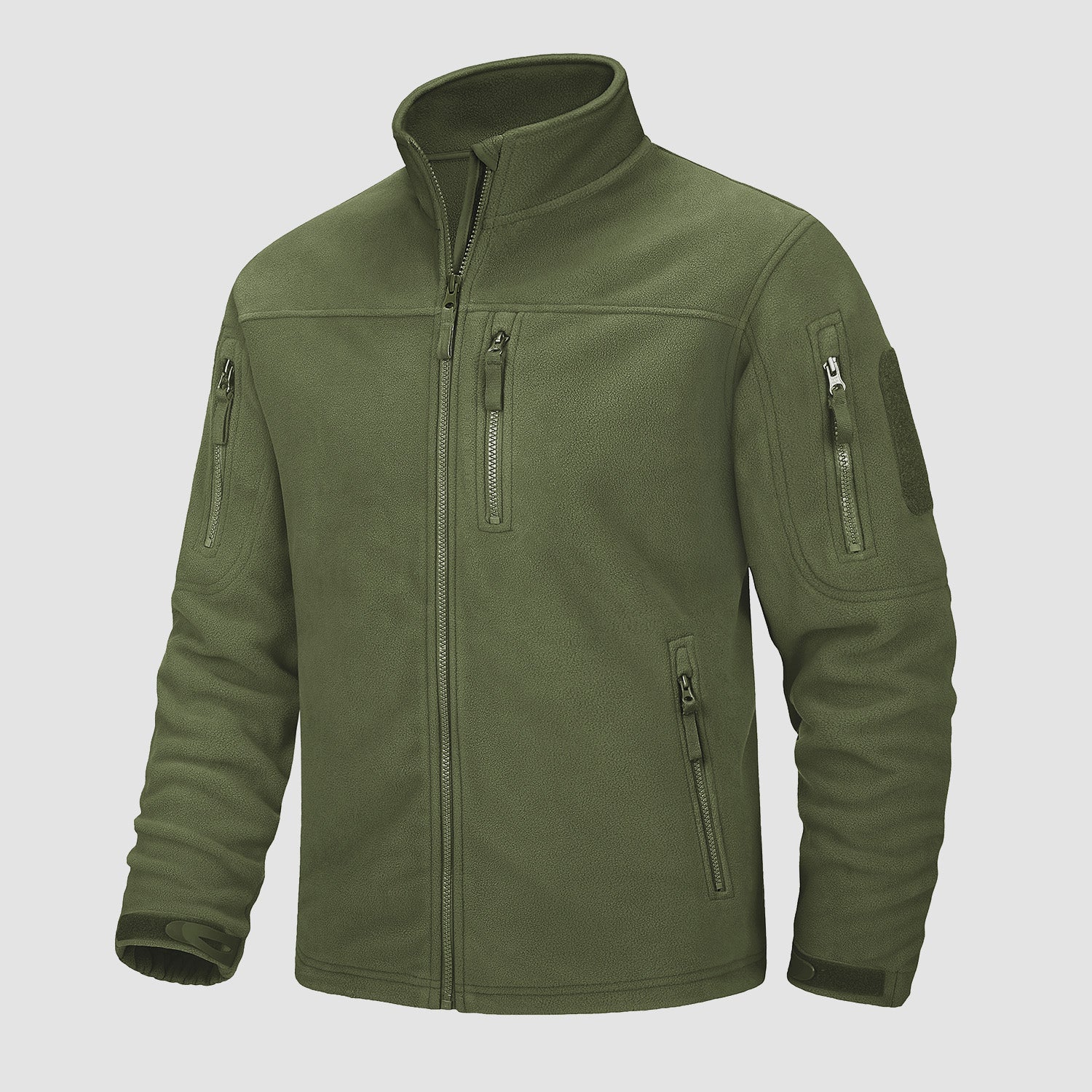 Men's Fleece Tactical Jacket Stand Collar Military Field Jackets - MAGCOMSEN