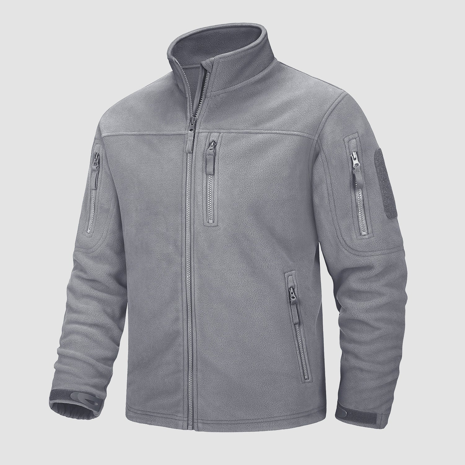 Men's Fleece Tactical Jacket Stand Collar Military Field Jackets - MAGCOMSEN