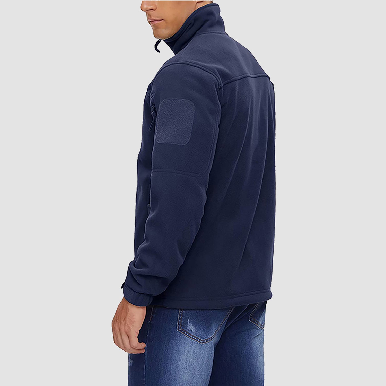 Men's Fleece Tactical Jacket Stand Collar Military Field Jackets - MAGCOMSEN