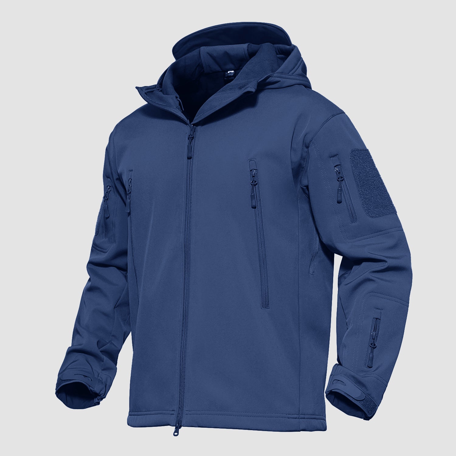 Men's Tactical Waterproof Soft Shell Hooded Military Jacket - Winter