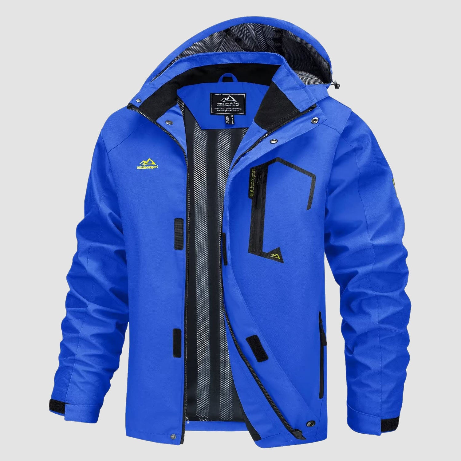 Men's Jacket Water Resistant Windbreaker Coat for Outdoor - MAGCOMSEN