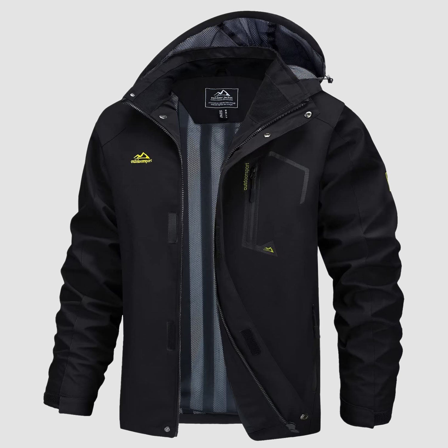 Men's Jacket Water Resistant Windbreaker Coat for Outdoor - MAGCOMSEN