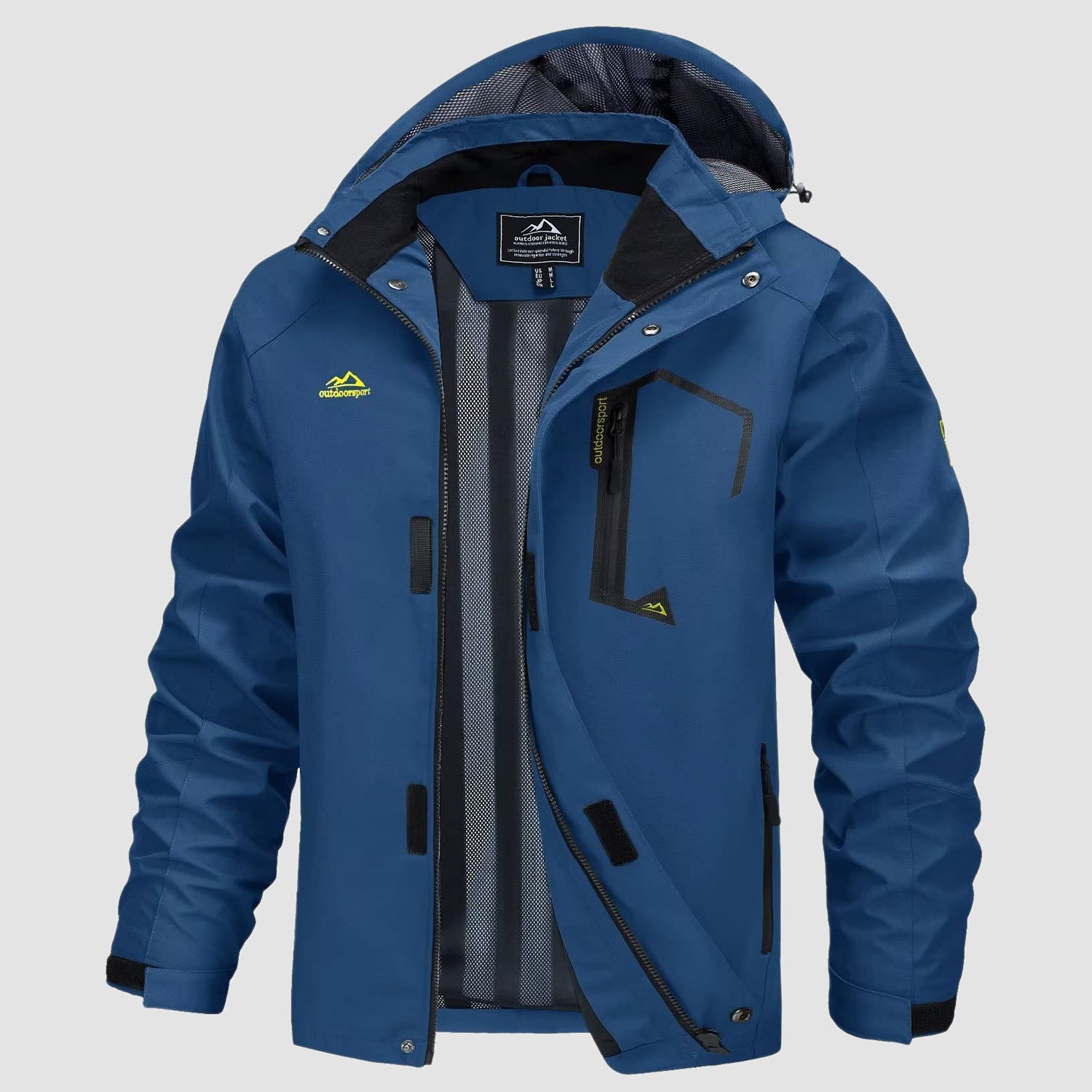 Men's Jacket Water Resistant Windbreaker Coat for Outdoor - MAGCOMSEN
