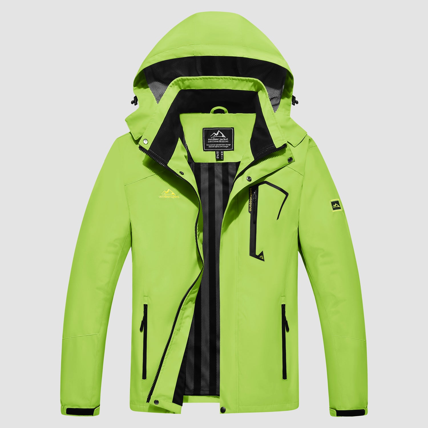 Men's Jacket Water Resistant Windbreaker Coat for Outdoor - MAGCOMSEN