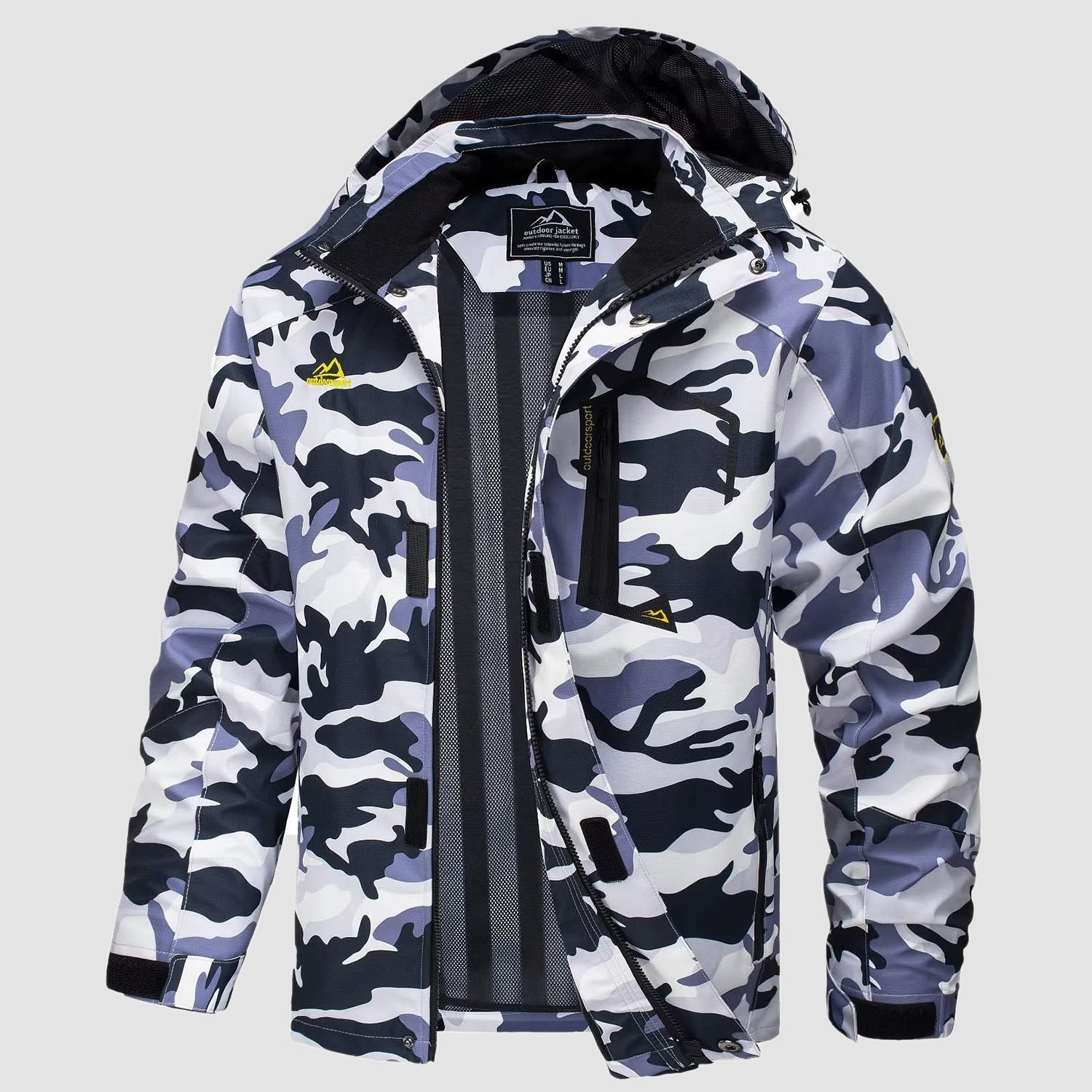 Men's Jacket Water Resistant Windbreaker Coat for Outdoor - MAGCOMSEN