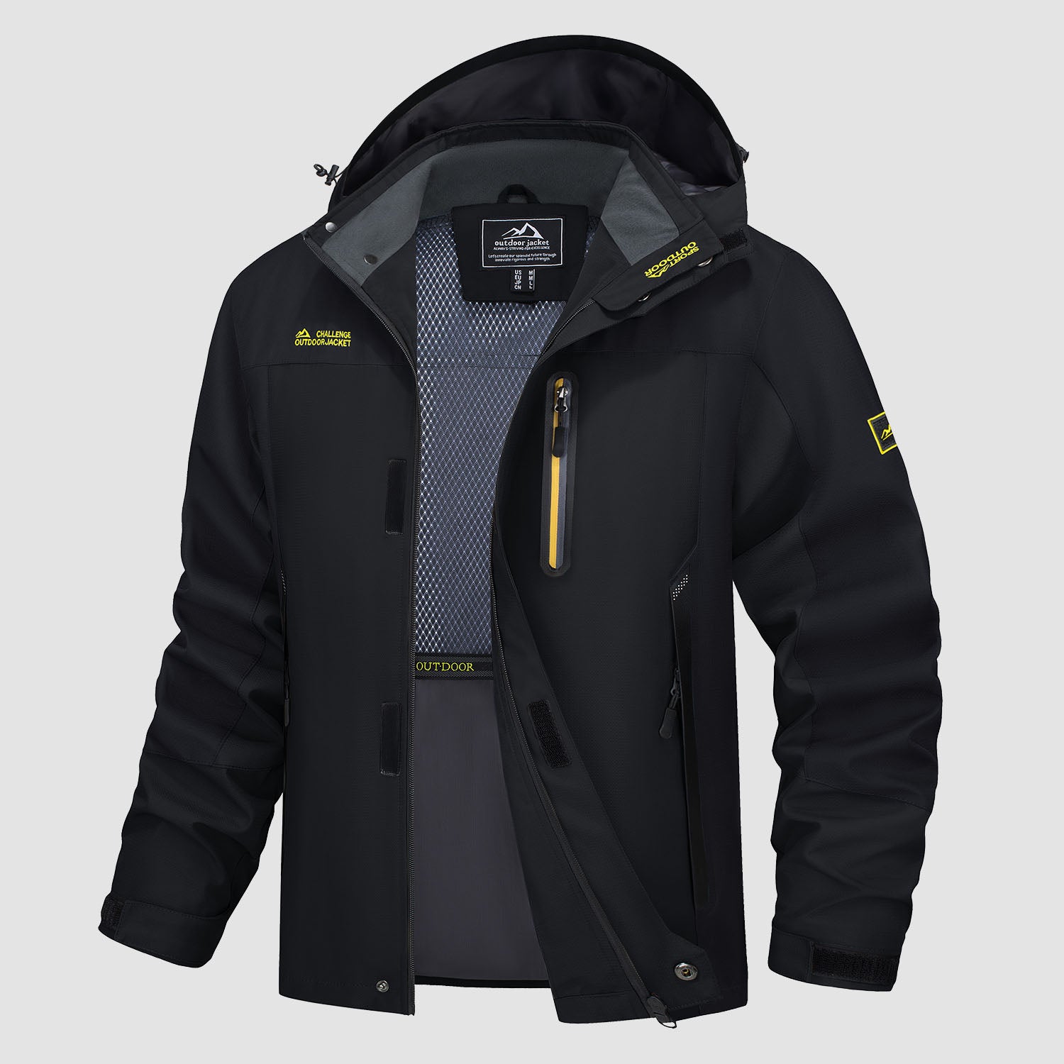 Men's Hooded Jacket Waterproof Windbreaker Coat for Outdoors - MAGCOMSEN