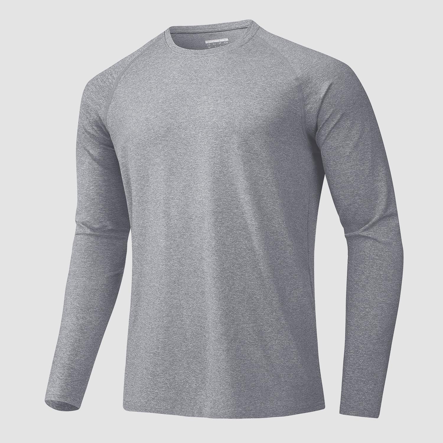 Men's Long Sleeve Shirts UPF 50+ UV Sun Protection Athletic Shirts for Hiking Running Workout Rash Guard