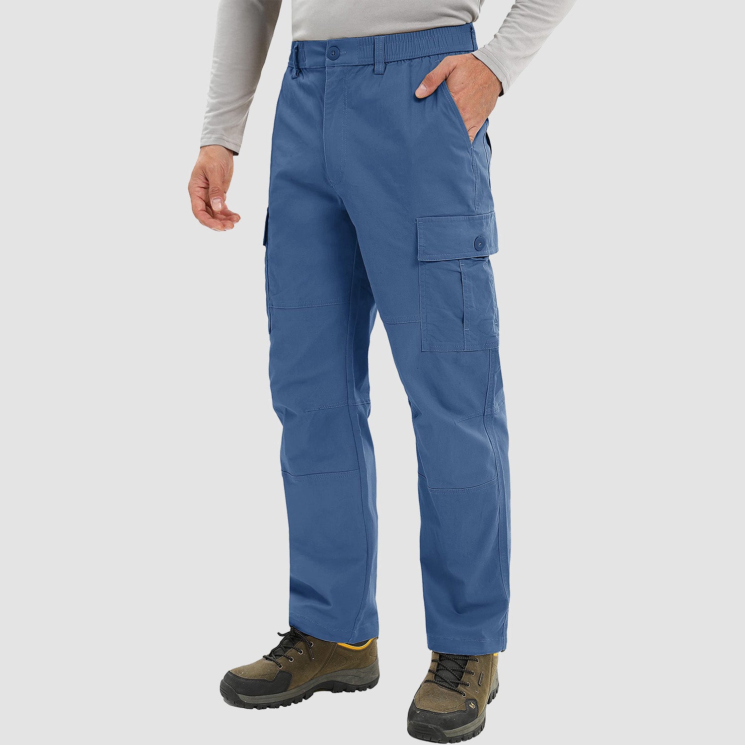 Men's Cargo Pants Straight Fit Work Pants - MAGCOMSEN