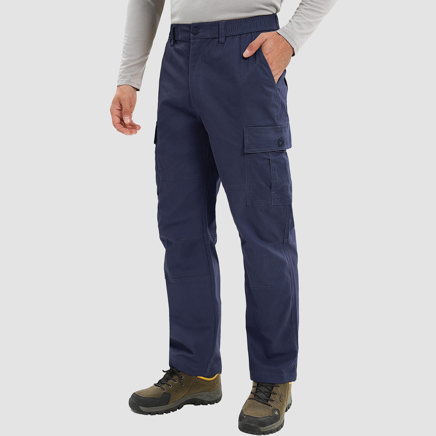 Men's Cargo Pants Straight Fit Work Pants - MAGCOMSEN