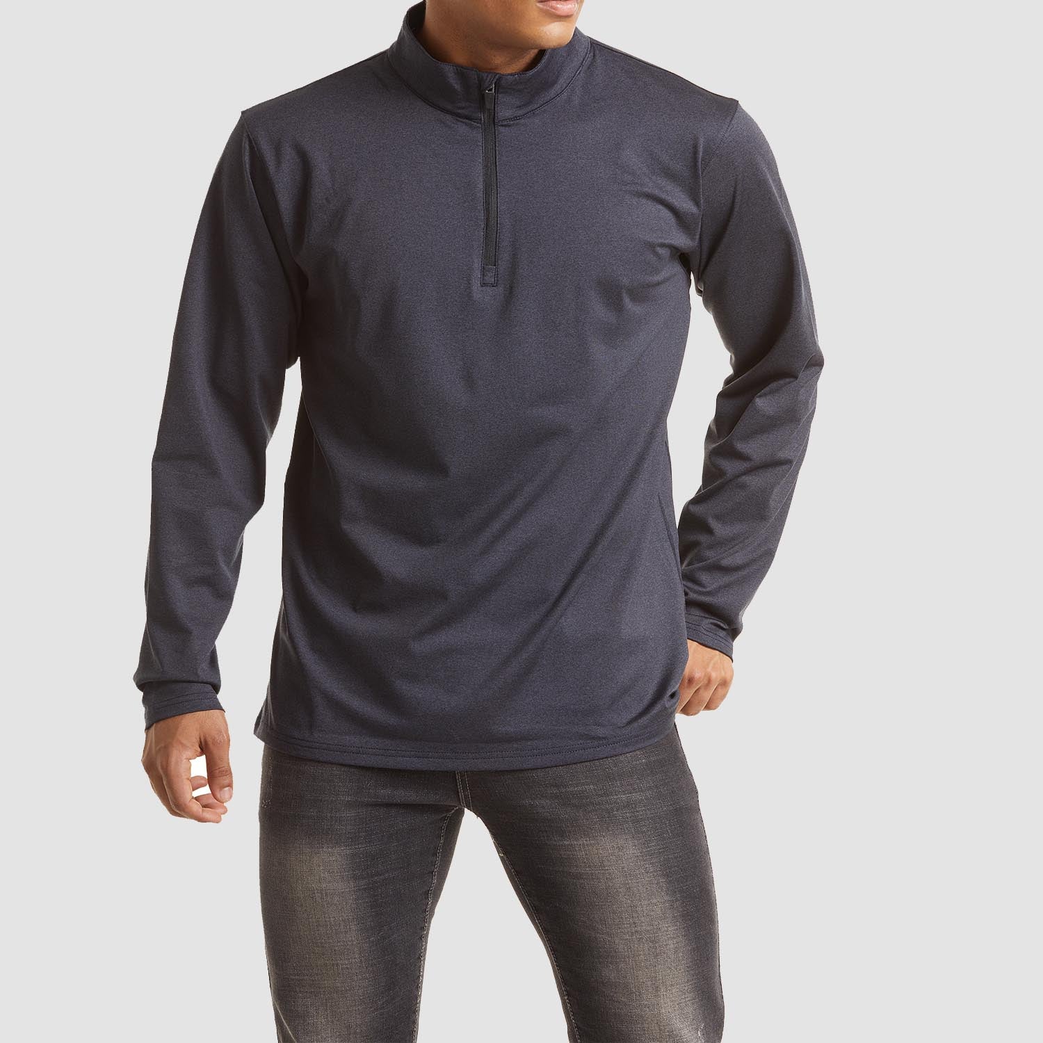 Men's Athletic Shirt 1/4 Zip Fleece Long Sleeve Sweatshirts - MAGCOMSEN