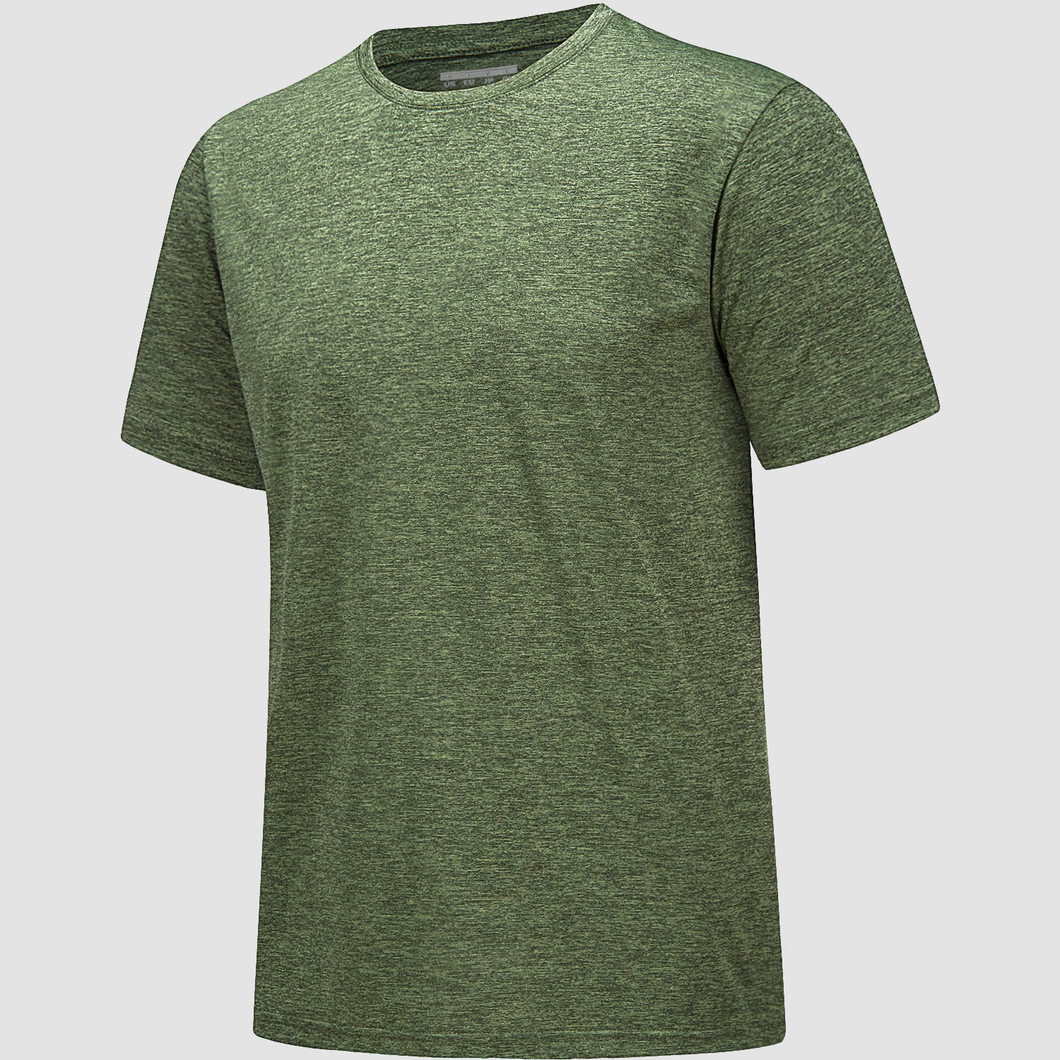 Men's Tag Free Crewneck Moisture Wicking Running Gym Wokout Fitness Athletic Tee Shirt - MAGCOMSEN