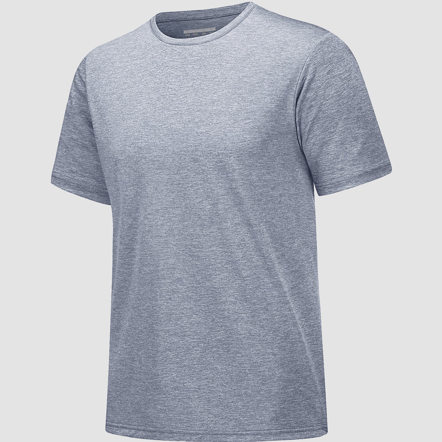 Men's Tag Free Crewneck Moisture Wicking Running Gym Wokout Fitness Athletic Tee Shirt - MAGCOMSEN