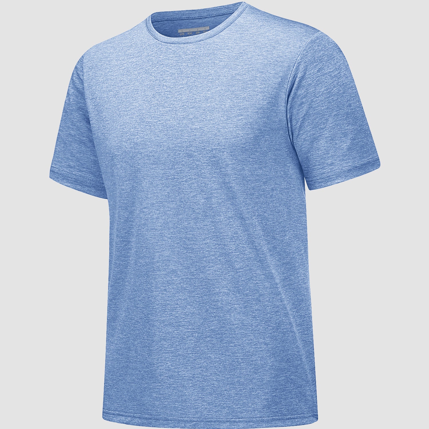 Men's Tag Free Crewneck Moisture Wicking Running Gym Wokout Fitness Athletic Tee Shirt - MAGCOMSEN