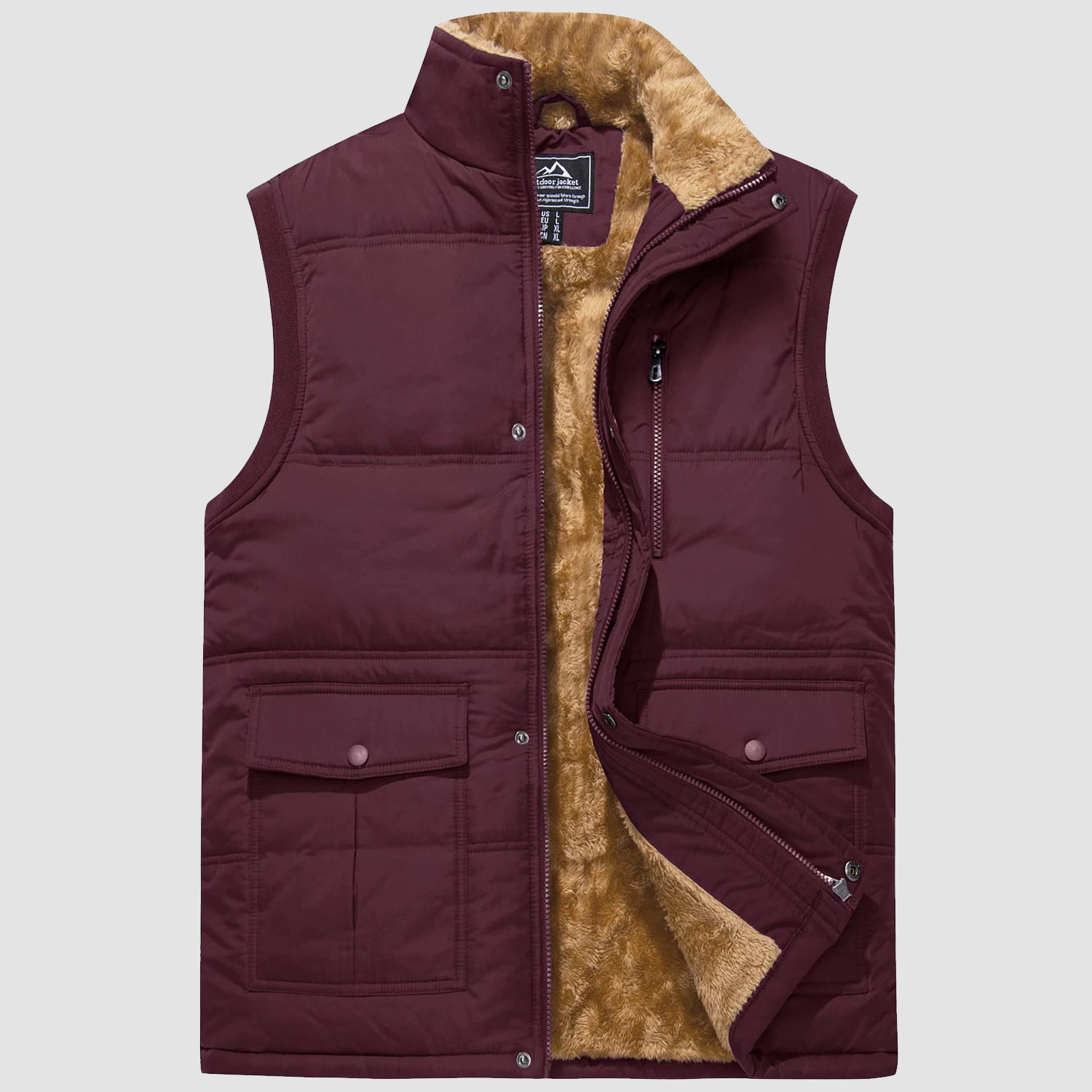 MAGCOMSEN Vest voor heren, gevoerd, winterjas, mouwloos MAGCOMSEN Vest voor heren, gevoerd, winterjas, mouwloos