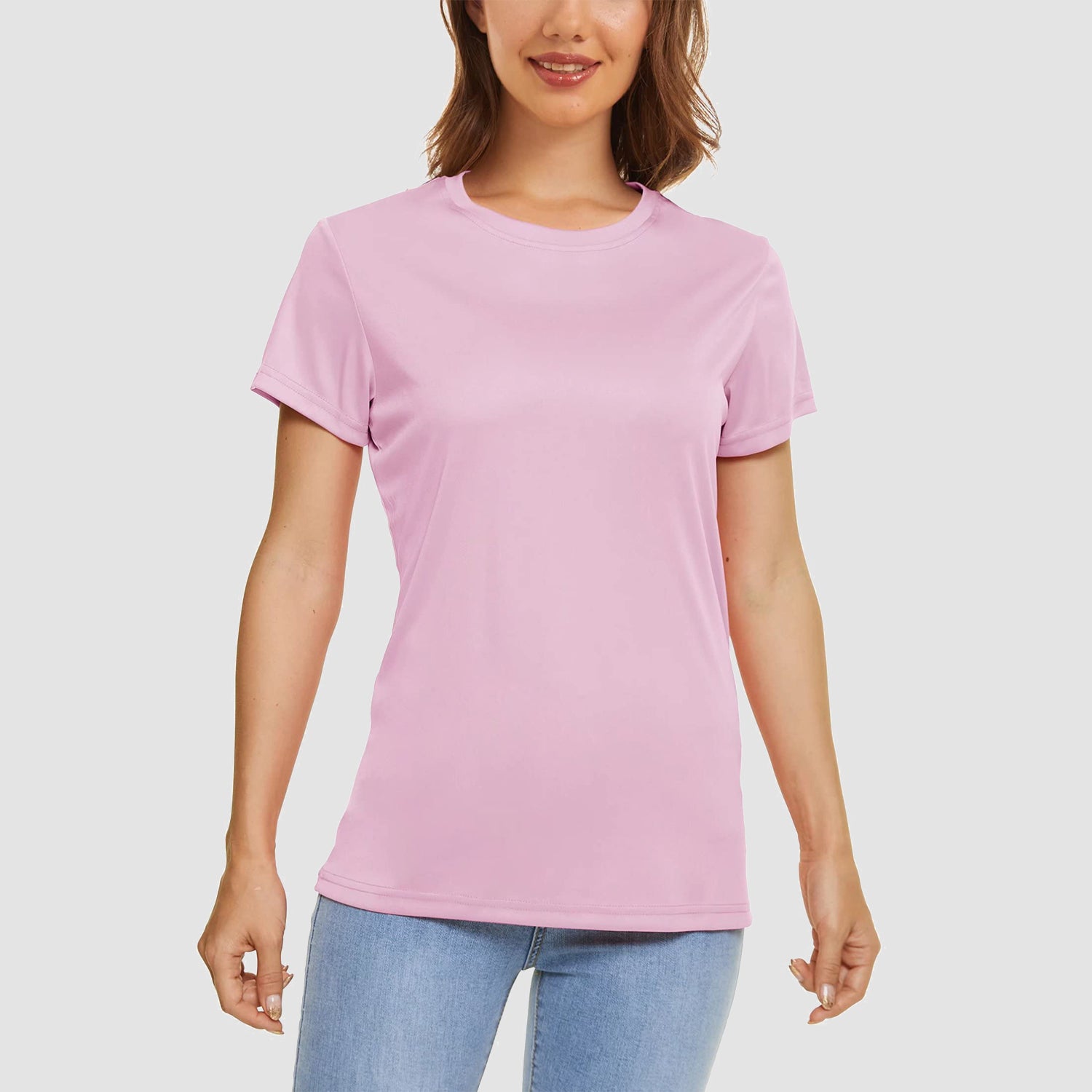 Women Casual T-Shirt Breathable UV Protection Outdoor Sports Quick Dry