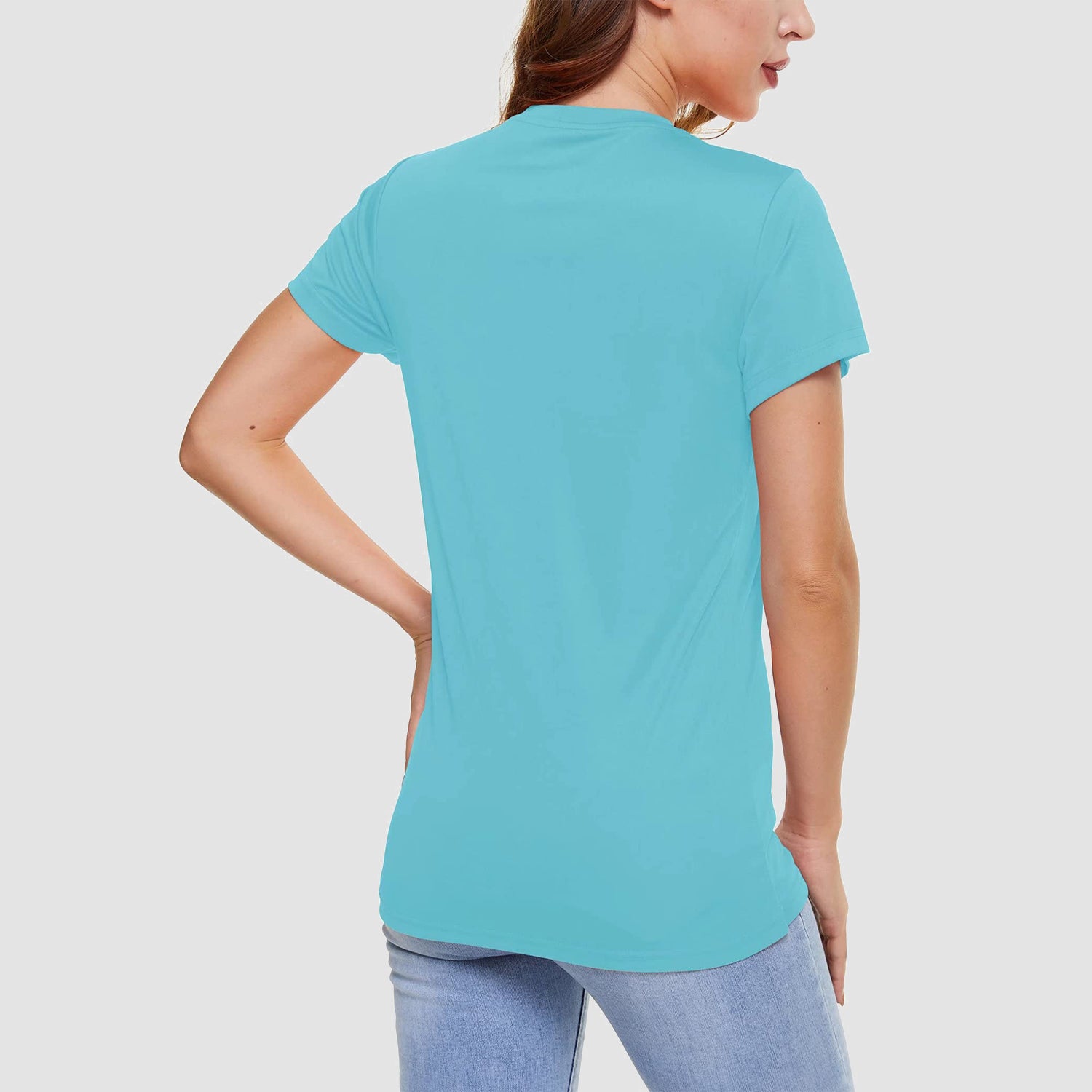Women Casual T-Shirt Breathable UV Protection Outdoor Sports Quick Dry