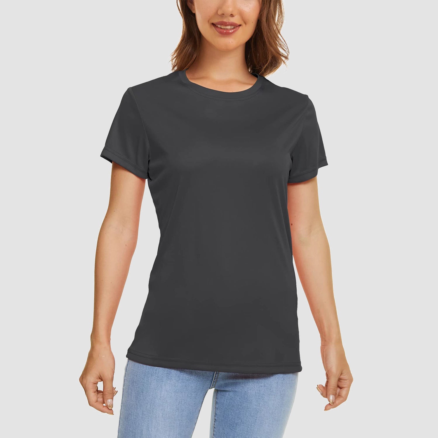 Women Casual T-Shirt Breathable UV Protection Outdoor Sports Quick Dry